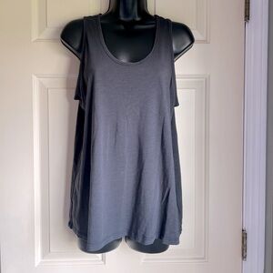 Athleta Gray Relaxed Sleeveless Tank Top